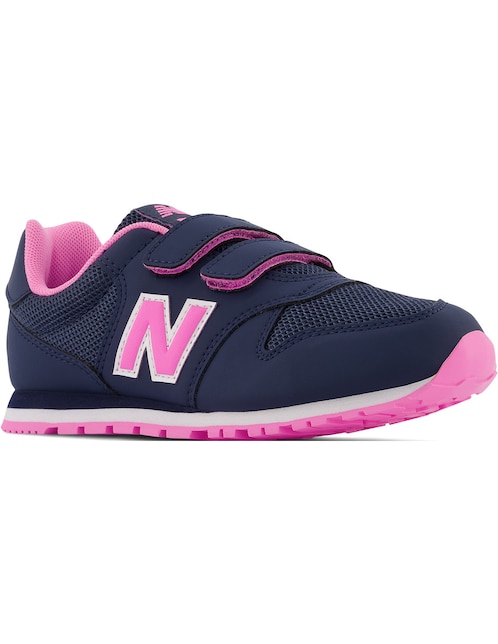 tenis new balance niño rosas