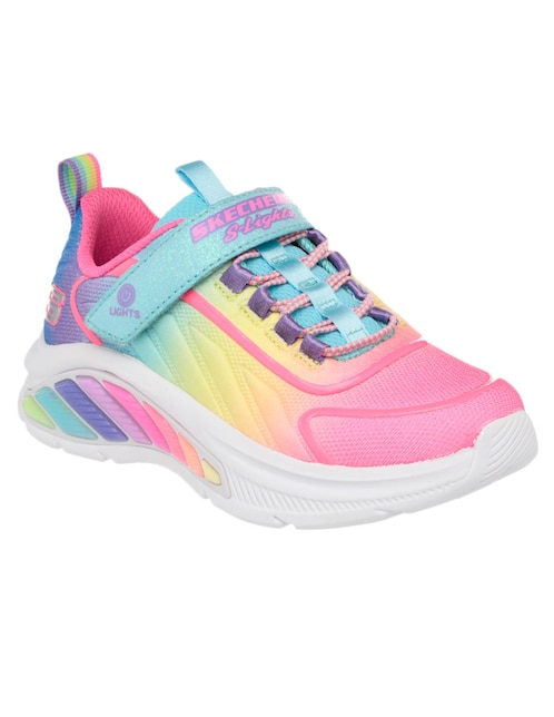 Tenis Skechers para niña Rainbow Cruisers