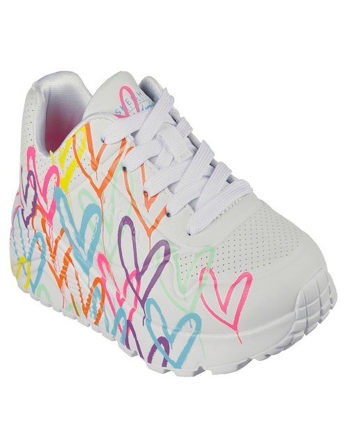 Tenis Skechers para niña Uno Lite