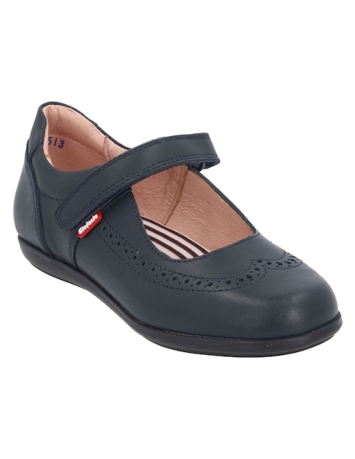 Zapato Mary Jane Elefante Tulia de piel para niña