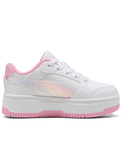 Tenis Puma para niña Rebound Femme Holo 20 Ps
