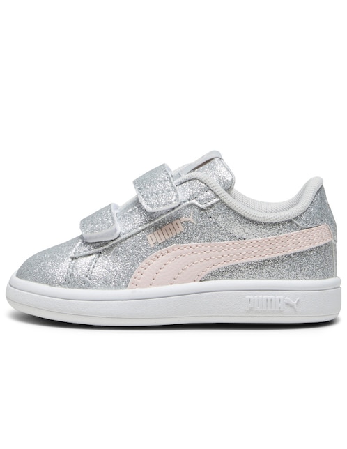 Tenis Puma para niña Smash 30 Glitz Glam V Inf