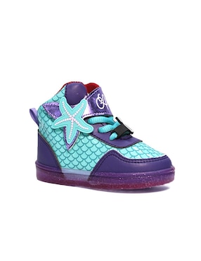 Tenis Bubble Gummers para niña La Sirenita