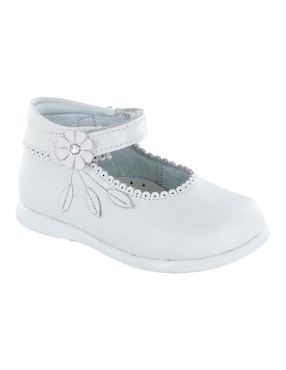 Zapato Coqueta de piel para niña
