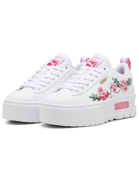 Tenis Puma para niña Mayze Embroidery Jr