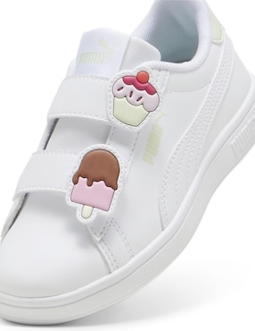 Tenis Puma para niña Smash 30