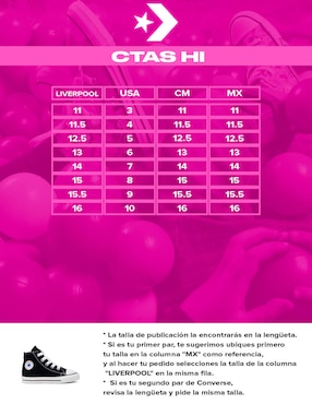 Tenis Converse para niña
