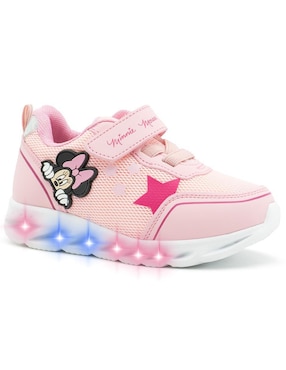 Tenis Con Luz LED Tropicana Para Niña Disney Minnie Mouse