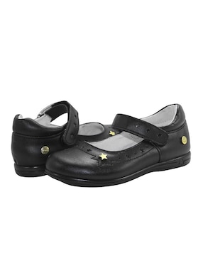 Zapato Chabelo Back To School de piel bovino para niña