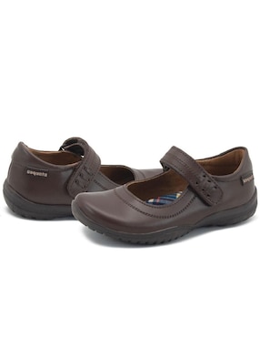 Zapato Mary Jane Coqueta Back to School de piel para niña