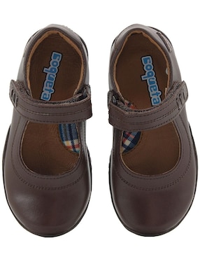 Zapato Mary Jane Coqueta Back to School de piel para niña
