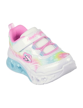 Tenis Con Luz Skechers Para Niña Flutter Heart Lights