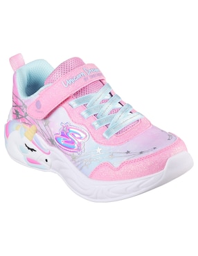 Tenis Con Luz Skechers Para Niña Unicorn