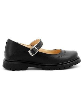 Zapato Yuyin Back to School de piel para niña