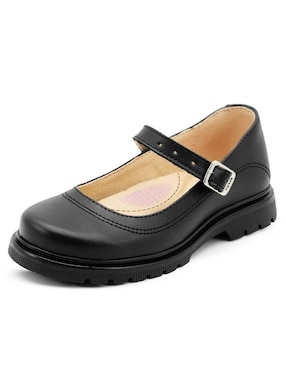 Zapato Yuyin Back to School de piel para niña