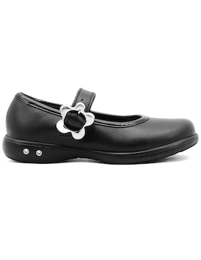 Zapato Chabelo Back To School de piel para niña