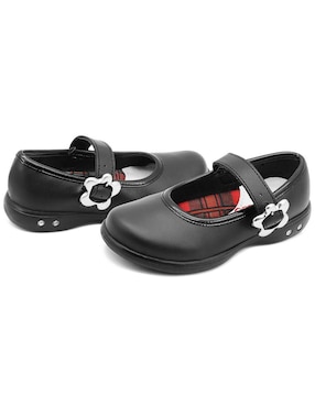 Zapato Chabelo Back To School de piel para niña