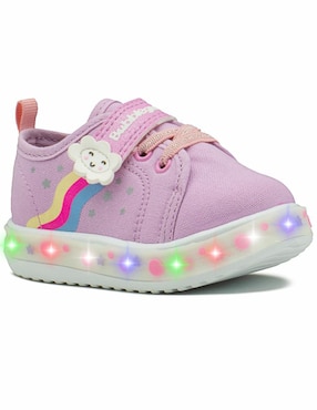 Tenis Con Luz LED Bubble Gummers Para Niña