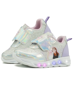 Tenis luz led Tropicana para niña Princesas Frozen