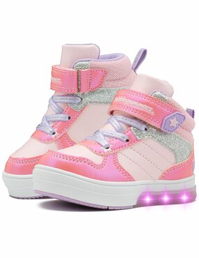 Tenis luz led Bubble Gummers para niña Stars