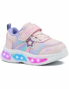 Tenis Con Luz Bubble Gummers Para Niña Stars