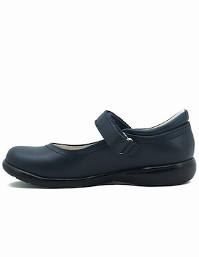 Zapato Chabelo Back to School de piel para niña