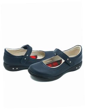 Zapato Chabelo Back to School de piel para niña