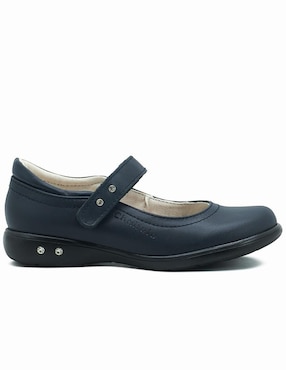 Zapato Chabelo Back to School de piel para niña