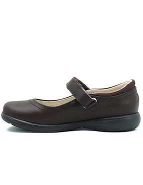 Zapato Chabelo Back to School de piel para niña