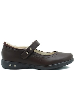 Zapato Chabelo Back to School de piel para niña