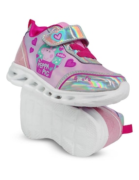 Tenis luz led Peppa Pig para niña