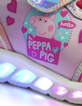 Tenis luz led Peppa Pig para niña