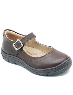 Zapato Dogi Back to School de piel bovino para niña