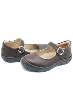 Zapato Dogi Back to School de piel bovino para niña