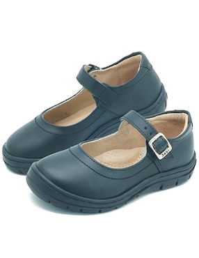 Zapato Dogi Back to School de piel bovino para niña