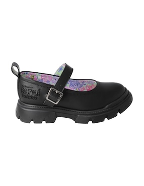 Zapato Mary Jane Distroller de piel para niña
