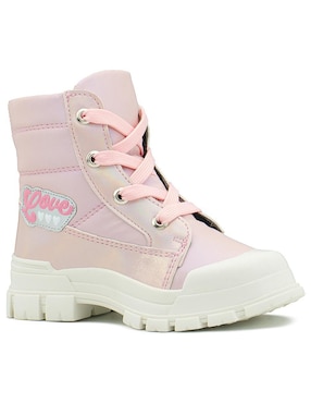Botín de piel Yuyin Trendy para niña