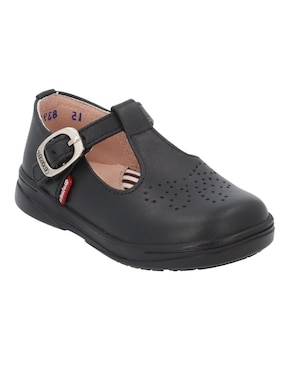 Zapato Mary Jane Elefante de piel para niña