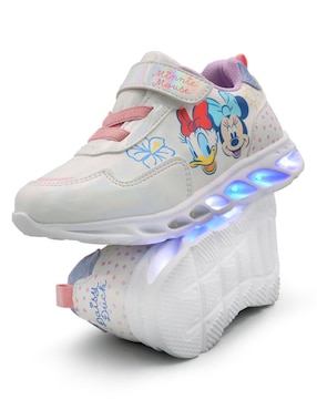 Tenis luz led Tropicana Licencia para niña Minnie & Daisy