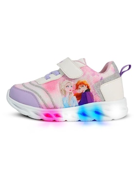 Tenis luz led Tropicana Licencia para niña Frozen