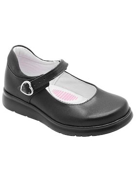 Zapato Mary Jane Yuyin Back to School de piel para niña