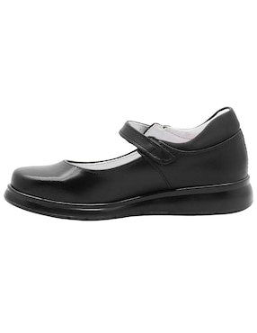 Zapato Mary Jane Yuyin Back to School de piel para niña