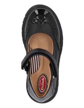 Zapato Mary Jane Elefante de piel para niña