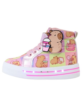 Tenis luz led Kuali Shoes para niña