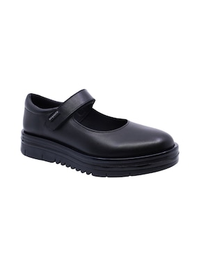 Zapato Coqueta Escolar de piel para niña
