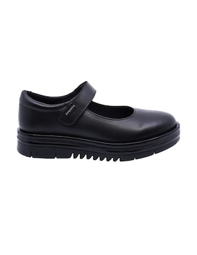 Zapato Coqueta Escolar de piel para niña