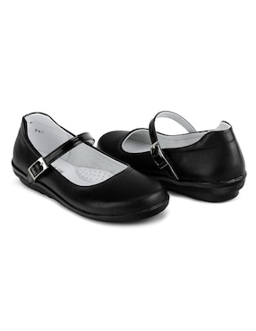 Zapato Rokino Back to School de piel para niña