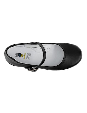 Zapato Rokino Back to School de piel para niña