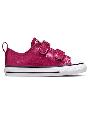 Tenis Converse para niña bebé Varsity Glitter