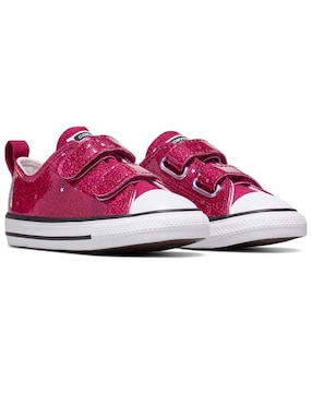 Tenis Converse para niña bebé Varsity Glitter